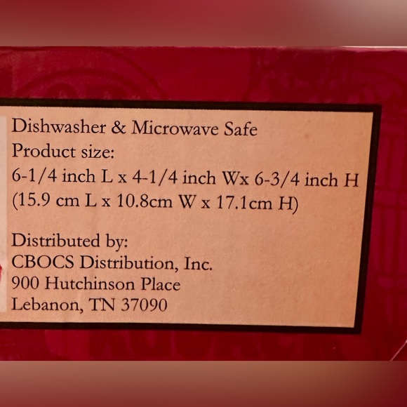 NIB!✨Santa🎅Ceramic Mug!🎄”I Love Snow⛄️Days!”/Cracker Barrel - Picture 13 of 13